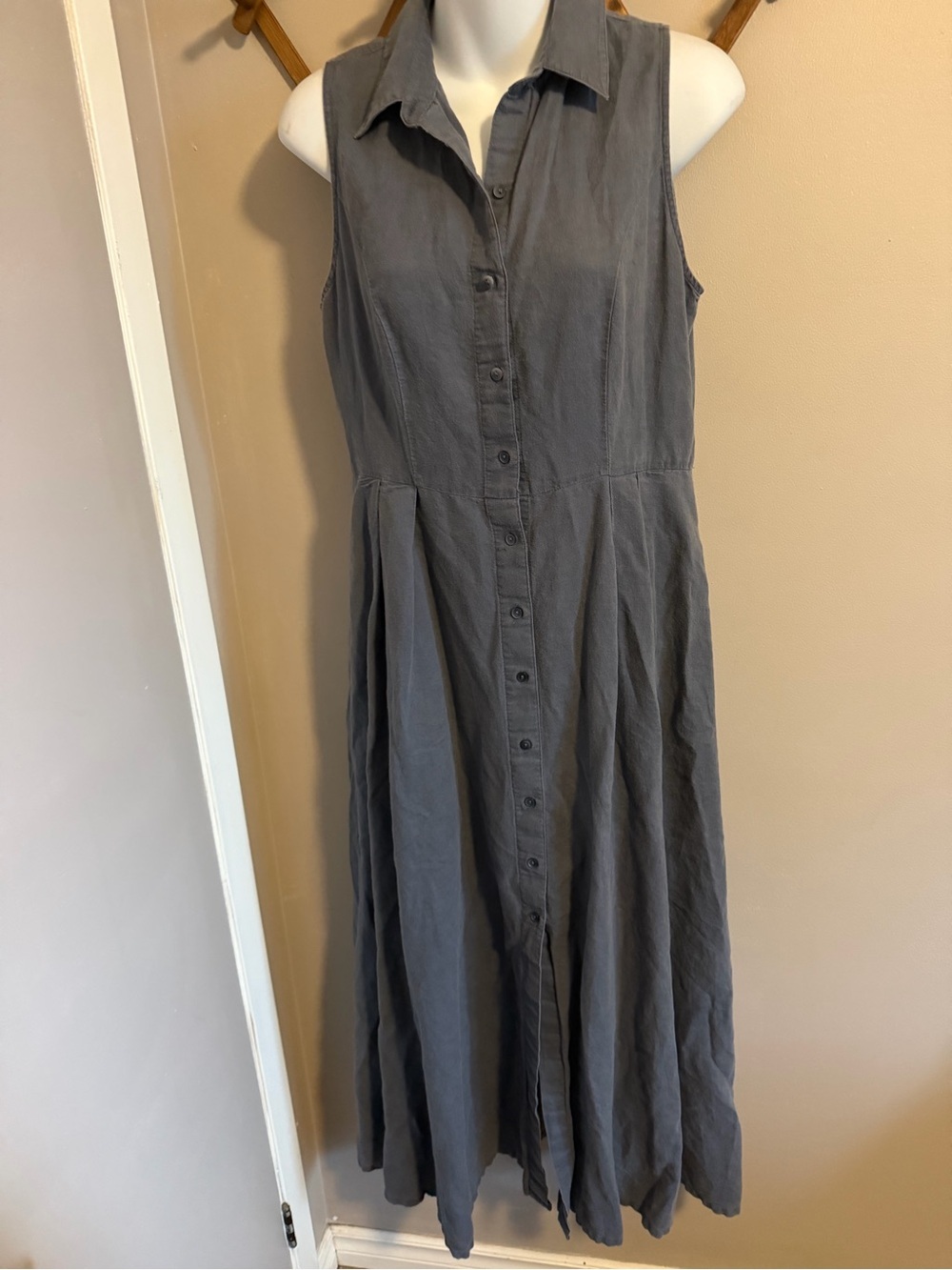 Banana Republic Linen-Cotton Blend Shirt Dress size 6